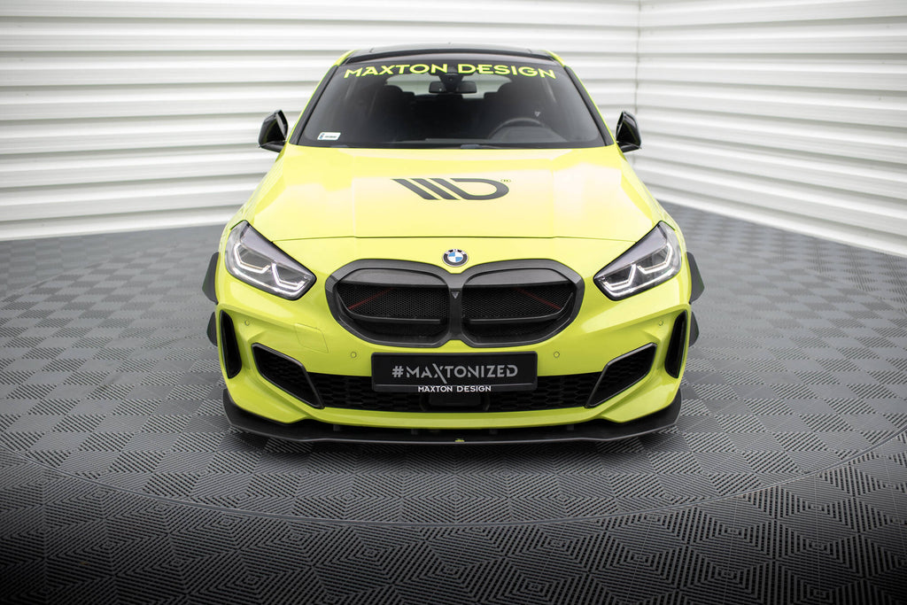 Maxton Design Stoßstangen Flaps Wings vorne Canards passend für BMW 1er M-Paket / M135i / 128ti F40