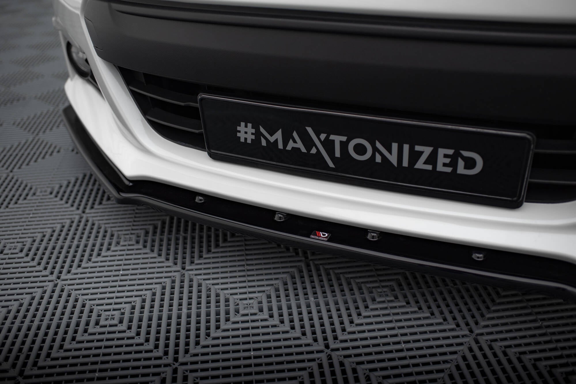 Maxton Design Street+ Spoilerlippe Front Ansatz V.4 passend für Subaru BRZ Mk1 schwarz Hochglanz