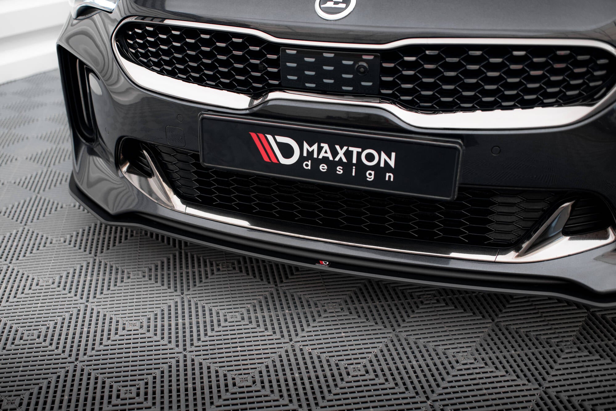 Maxton Design Street Pro Street+ Spoilerlippe Front Ansatz passend für Kia Stinger GT / GT-Line / Standard Mk1