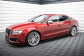 Maxton Design Street+ Seitenschweller Leisten passend für Audi S5 / A5 / A5 S-Line Sportback 8T / 8T Facelift schwarz Hochglanz