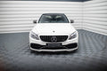 Maxton Design Street+ Spoilerlippe Front Ansatz V.3 passend für Mercedes-AMG C63 Limousine / Kombi W205 / S205 schwarz Hochglanz