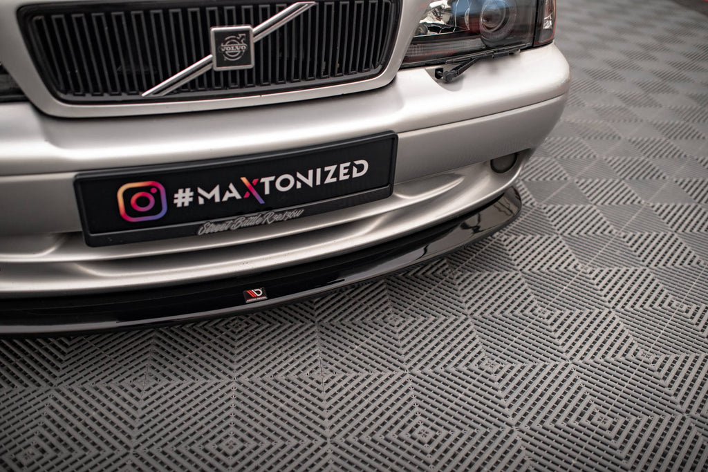 Maxton Design Street+ Spoilerlippe Front Ansatz V.1 passend für Volvo C70 Mk1 schwarz Hochglanz
