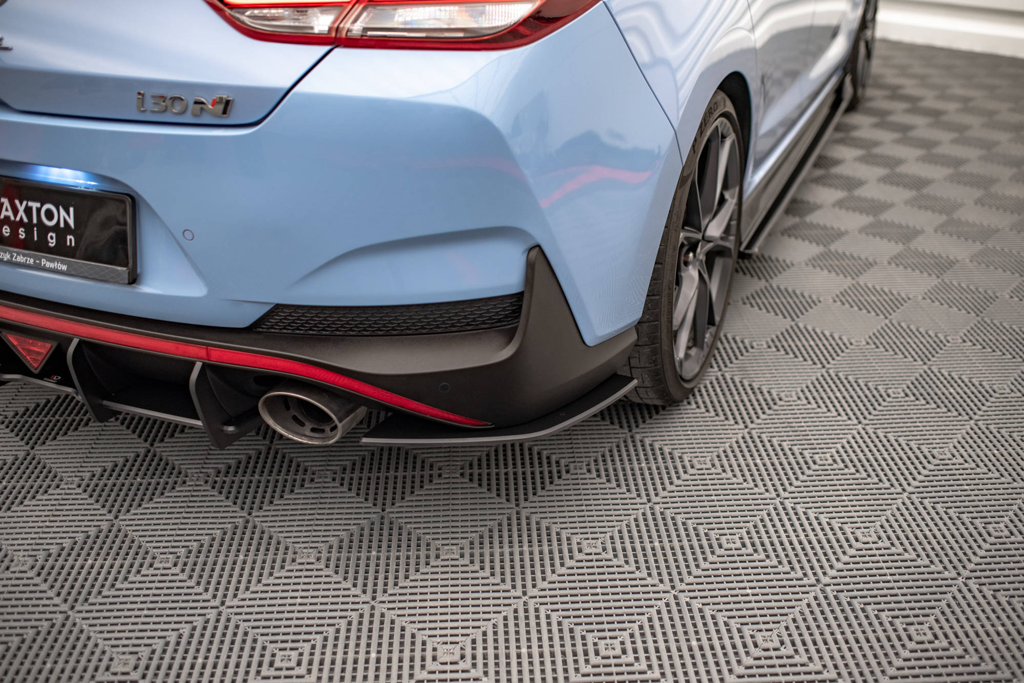 Maxton Design Street Pro Heck Ansatz Flaps Diffusor passend für Hyundai I30 N Fastback Mk3 Facelift