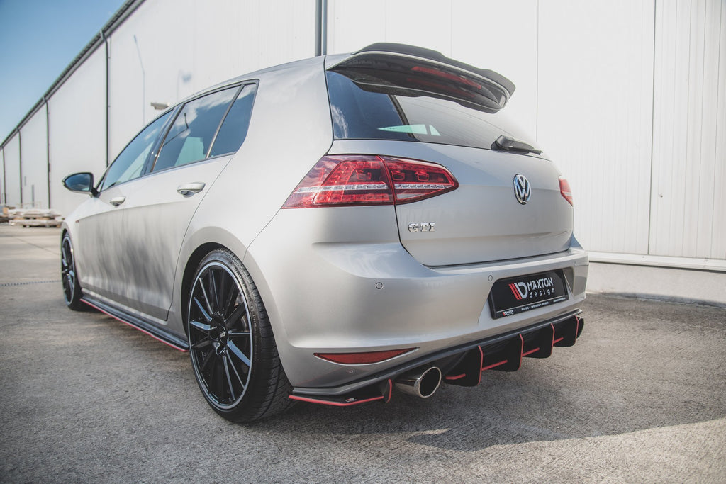 Maxton Design Street Pro Heck Ansatz Flaps Diffusor passend für L + R V.1 VW Golf 7 GTI