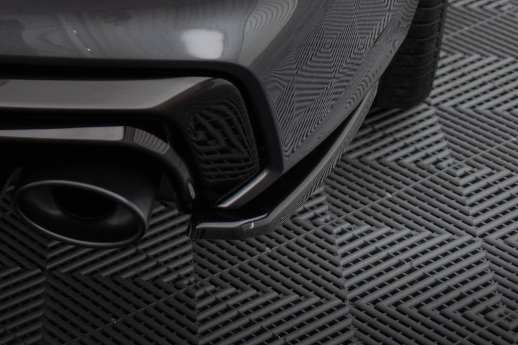 Maxton Design Heck Ansatz Flaps Diffusor passend für Audi A7 S-Line C8 / S7 C8 / C8 Facelift / S7 Facelift schwarz Hochglanz