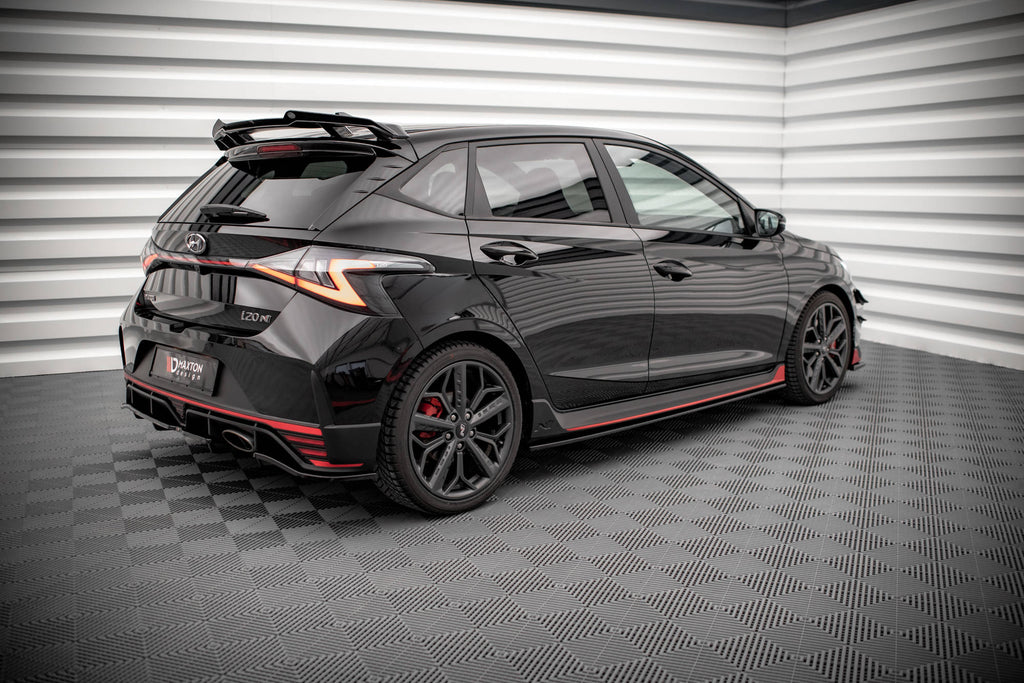Maxton Design Street+ Seitenschweller Leisten passend für Hyundai I20 N Mk3 schwarz Hochglanz