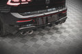 Maxton Design Diffusor Heck Ansatz V.2 passend für VW Golf R Hatchback Mk8 Facelift schwarz Hochglanz