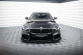 Maxton Design Street Pro Street+ Spoilerlippe Front Ansatz passend für + Flaps passend für V.1 + Flaps BMW M2 G87 schwarz Hochglanz
