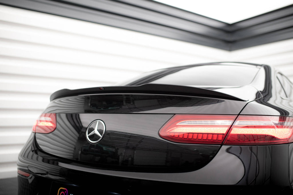 Maxton Design Spoiler CAP passend für Mercedes-Benz E-Klasse W213 Coupe (C238) AMG-Line / 53 AMG schwarz Hochglanz