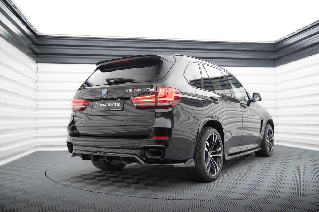 Maxton Design Street+ Mittlerer Diffusor RACE passend für BMW X5 M-Paket F15 schwarz Hochglanz