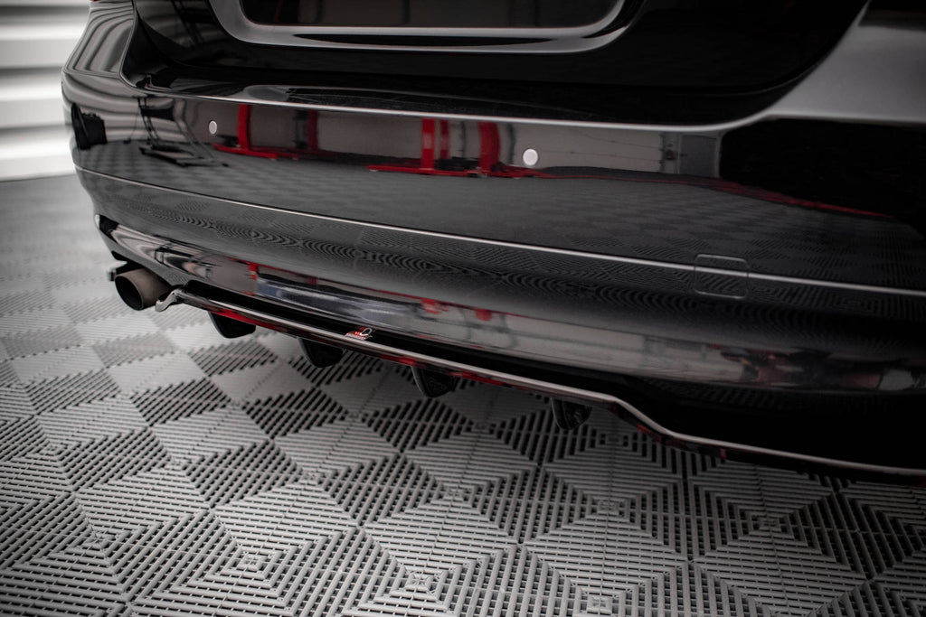 Maxton Design Street+ Mittlerer Diffusor RACE passend für BMW 3er Limousine E90 schwarz Hochglanz
