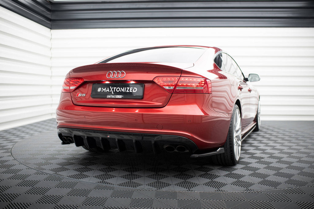 Maxton Design Diffusor Heck Ansatz passend für Audi S5 Sportback 8T