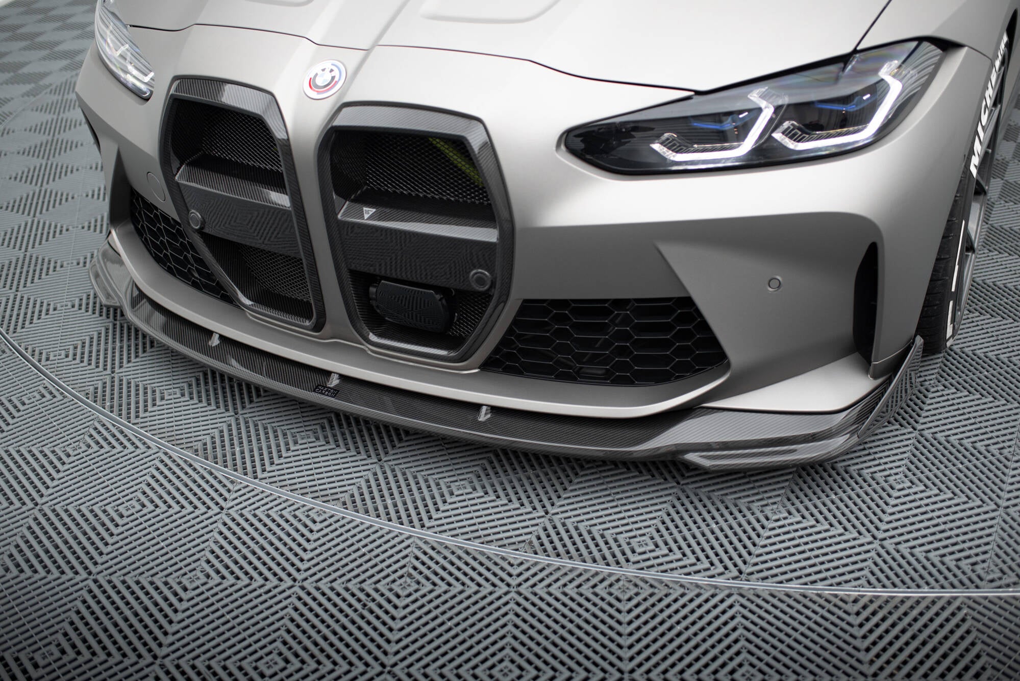 Maxton Design Prepreg Carbon Front Stoßstange Flaps passend für BMW M4 G82 / G82 Facelift