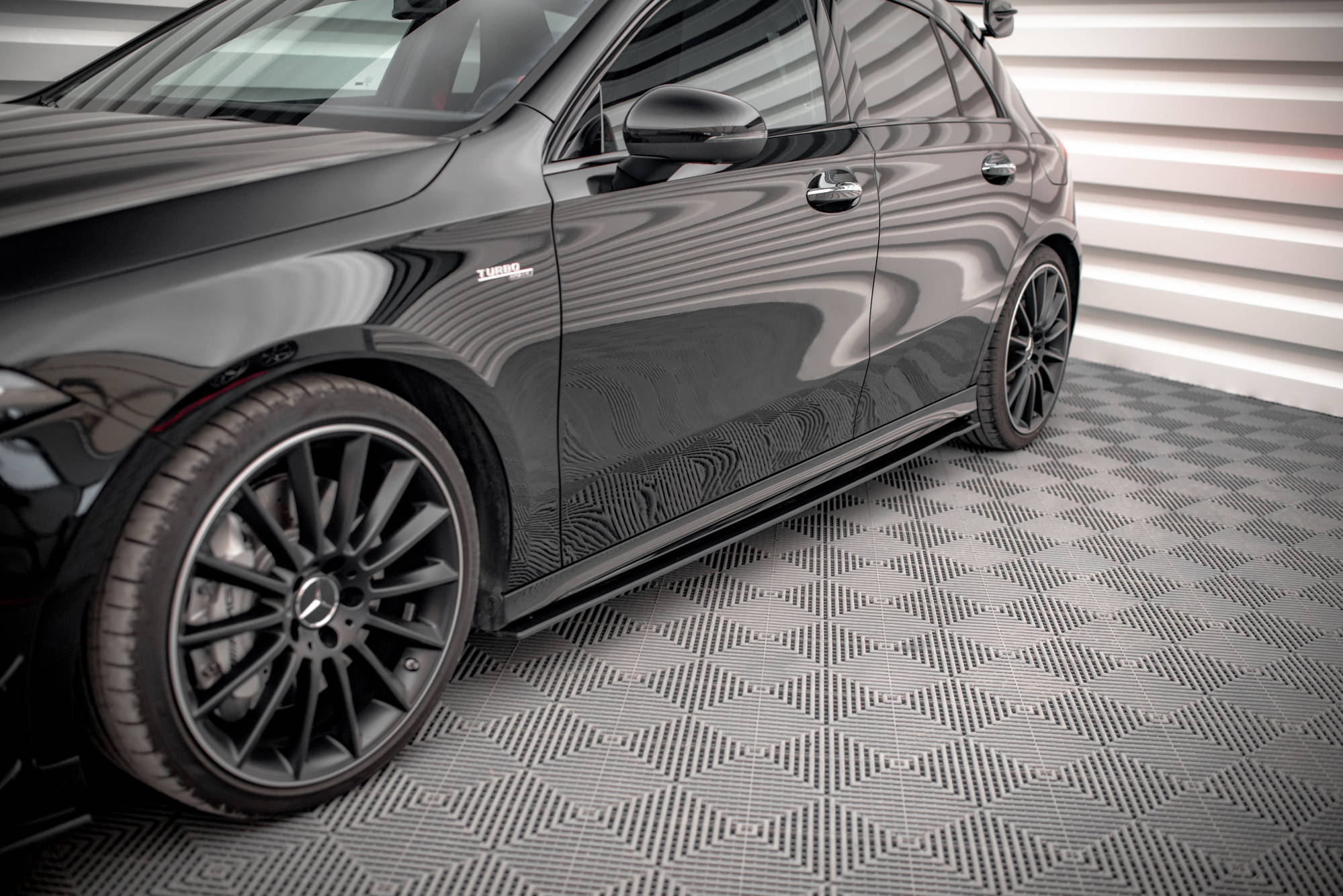 Maxton Design Street Pro Street+ Seitenschweller Leisten passend für Mercedes A35 AMG / AMG-Line Aero Pack W177