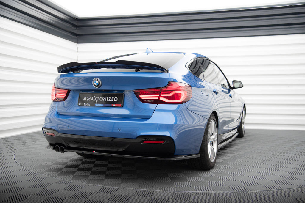 Maxton Design Heck Ansatz Flaps Diffusor V.1 passend für BMW 3er GT M-Paket F34 schwarz Hochglanz