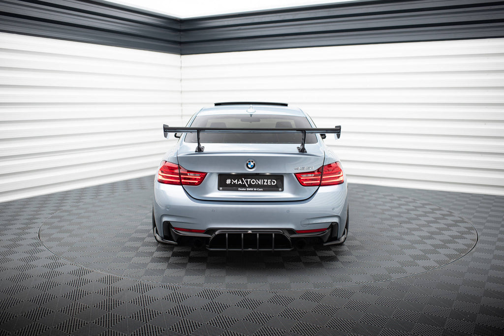 Maxton Design Carbon Spoiler With Internal Brackets Uprights BMW 4er F32 / 4 F32 M-Paket Coupe für BMW 4er Coupe