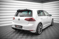 Maxton Design Street Pro Heck Ansatz Flaps Diffusor + Flaps passend für VW Golf R Mk7 schwarz Hochglanz