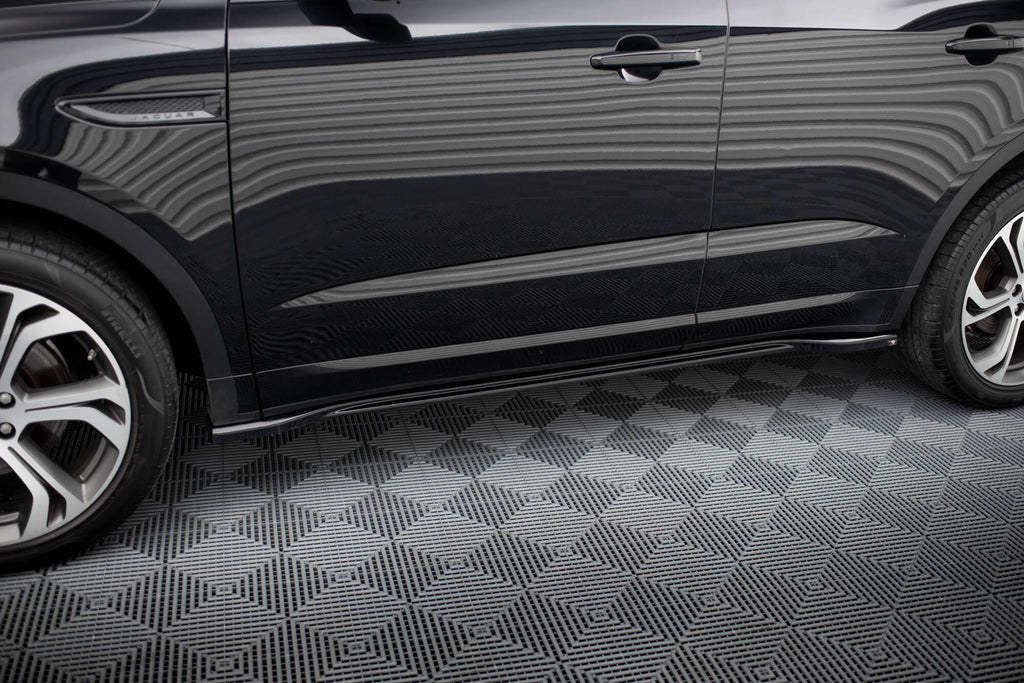 Maxton Design Street+ Seitenschweller Leisten passend für Jaguar E-Pace R-Dynamic X540 schwarz Hochglanz