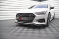 Maxton Design Street+ Spoilerlippe Front Ansatz V.2 passend für Audi A7 C8 schwarz Hochglanz