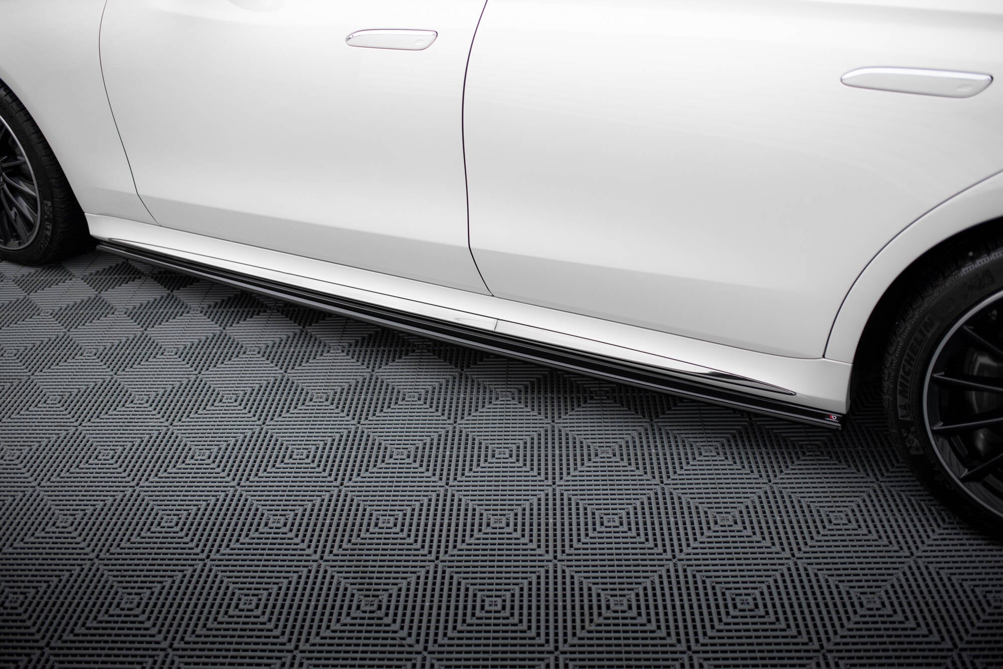 Maxton Design Street+ Seitenschweller Leisten passend für Mercedes-Benz S AMG-Line W223 schwarz Hochglanz
