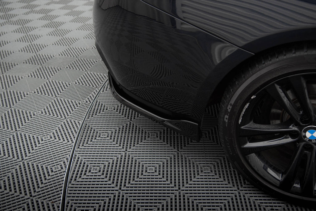 Maxton Design Heck Ansatz Flaps Diffusor V.1 passend für BMW 4er Gran Coupe M-Paket F36 schwarz Hochglanz
