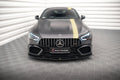 Maxton Design Street+ Spoilerlippe Front Ansatz V.3 passend für Mercedes-AMG GT 63S 4 Door Coupe Aero X290 schwarz Hochglanz