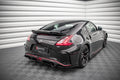 Maxton Design Heck Ansatz Flaps Diffusor passend für Nissan 370Z Nismo Facelift schwarz Hochglanz