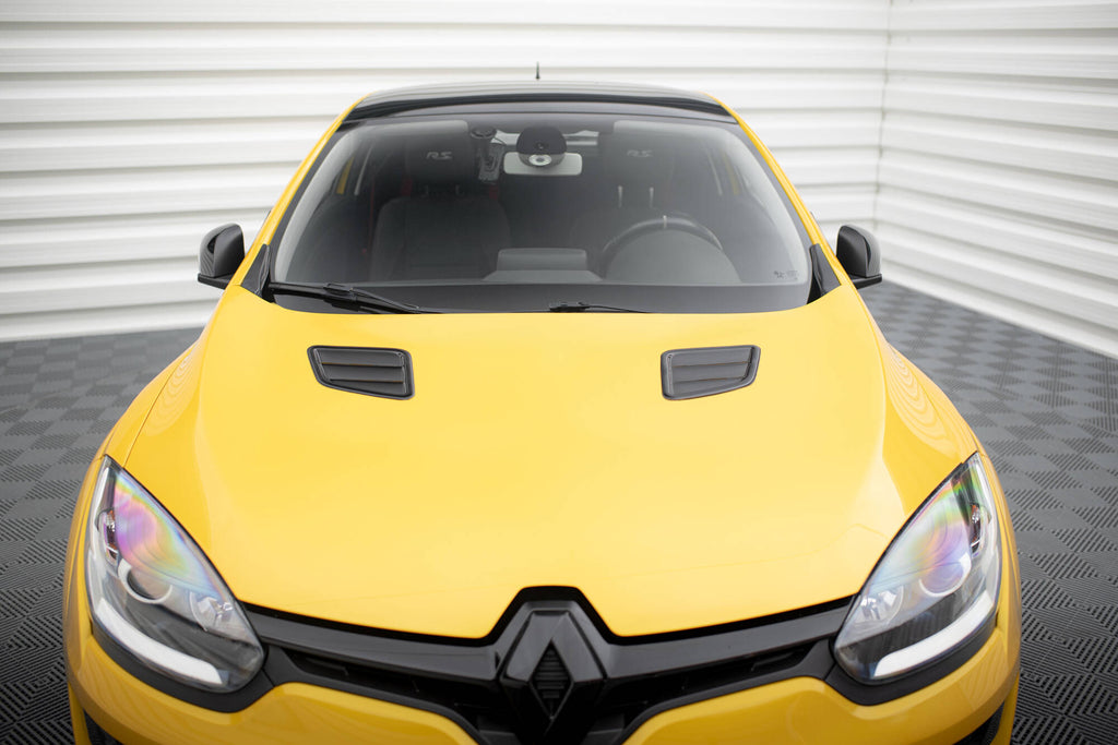 Maxton Design Maske Schlitze schwarz Hochglanz für Renault Megane RS Mk3