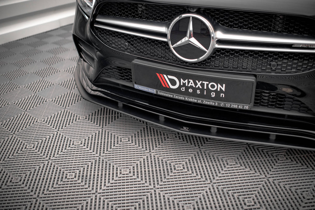 Maxton Design Street Pro Street+ Spoilerlippe Front Ansatz passend für Mercedes A35 AMG / AMG-Line Aero Pack W177