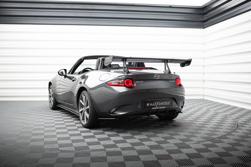 Maxton Design Carbon Spoiler With Upper Swan Mounting Mazda MX-5 ND (Mk4) für Mazda MX-5 Mk4 (ND)