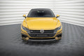 Maxton Design Street+ Spoilerlippe Front Ansatz V.1 passend für VW Arteon R-Line Limousine / Shooting Brake Mk1 schwarz Hochglanz