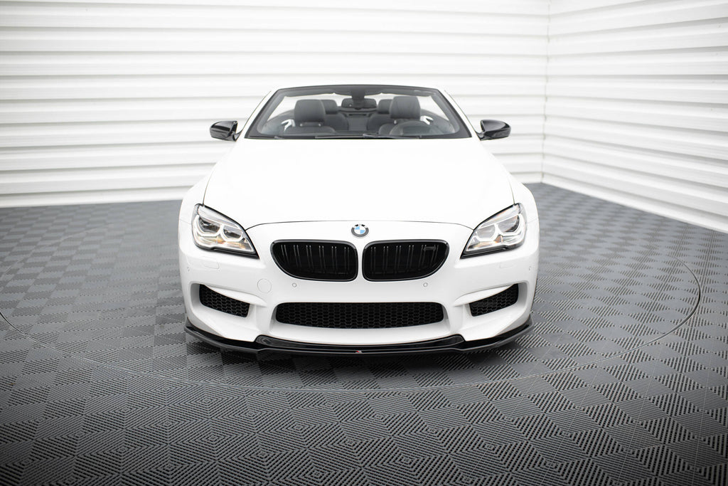 Maxton Design Street+ Spoilerlippe Front Ansatz V.2 passend für BMW M6 Gran Coupe / Coupe / Cabriolet F06 / F13 / F12 schwarz Hochglanz