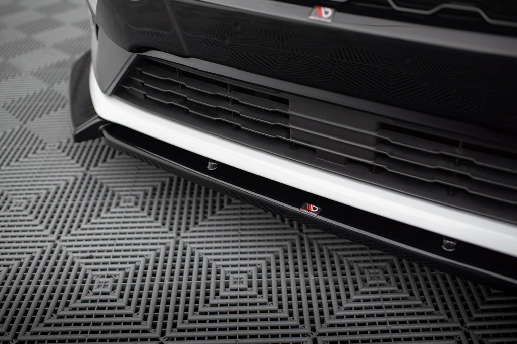 Maxton Design Street+ Spoilerlippe Front Ansatz V.7 passend für Ford Fiesta Mk8 ST / ST-Line schwarz Hochglanz