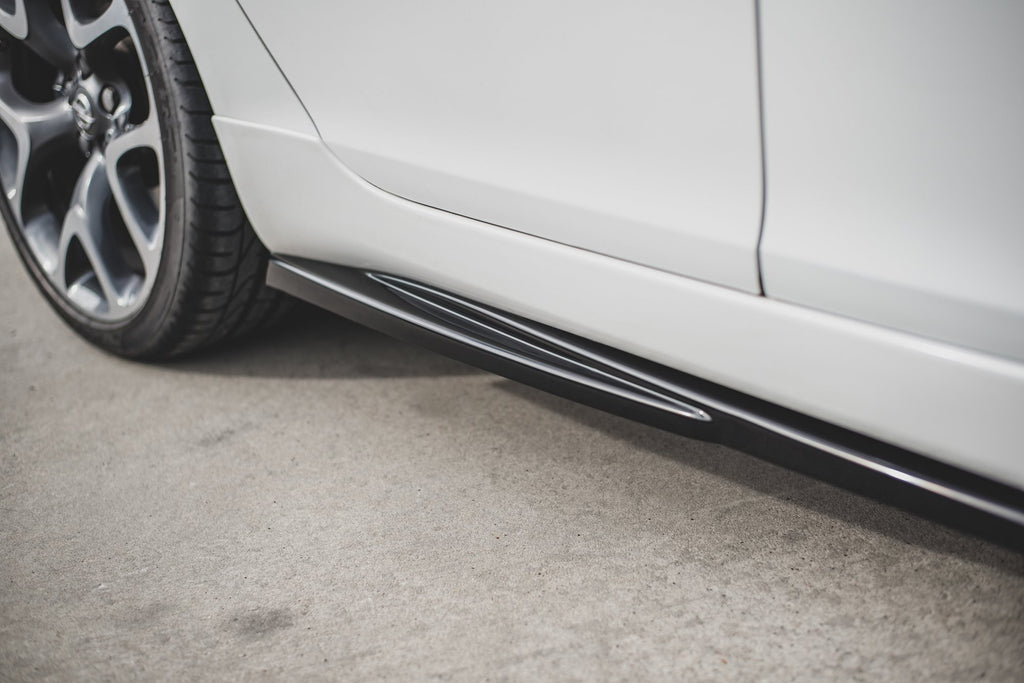 Maxton Design Street+ Seitenschweller Leisten passend für Opel Insignia Mk. 1 OPC schwarz Hochglanz