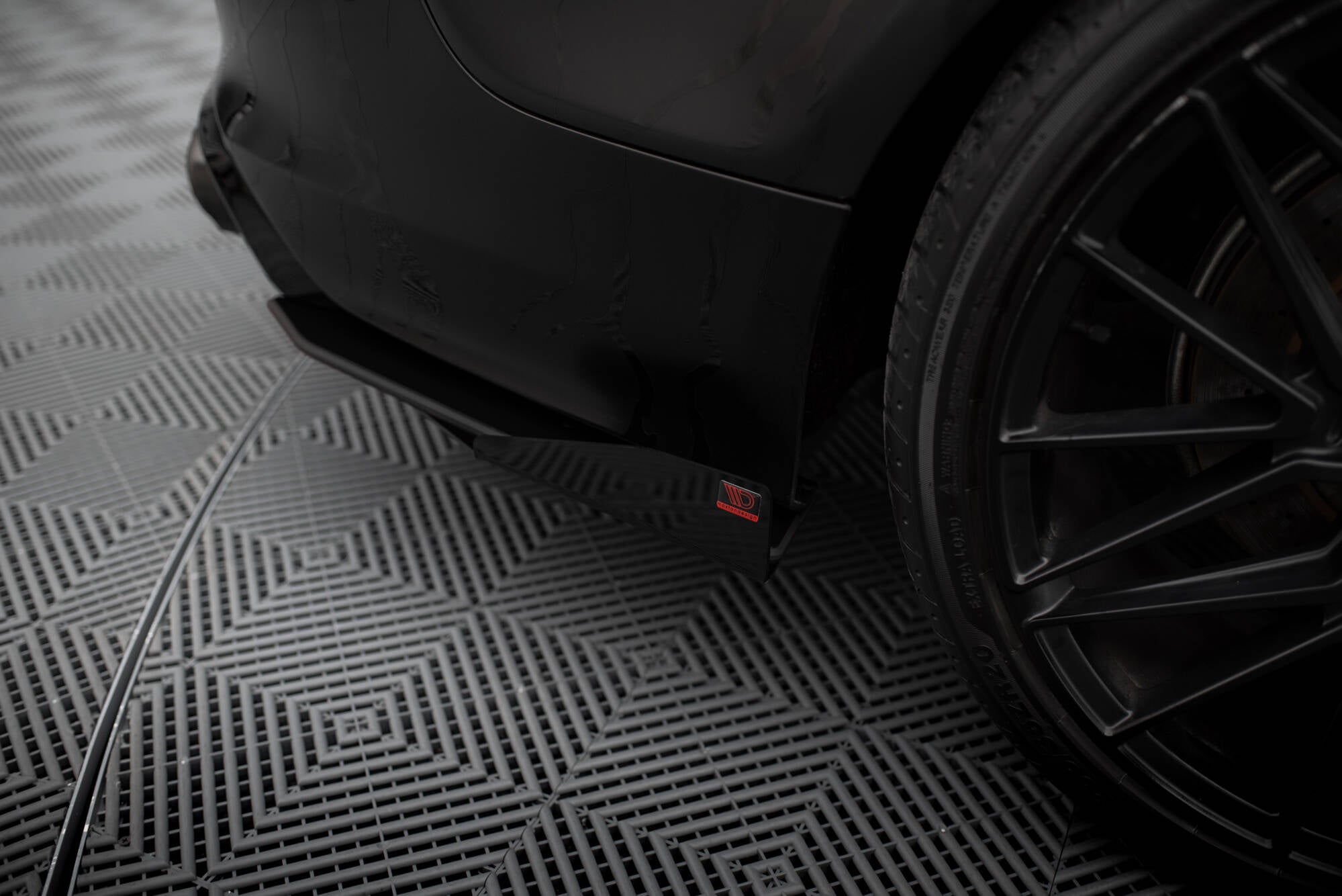 Maxton Design Hintere Seiten Flaps Passend für Audi A7 S-Line C7 Schwarz Hochglanz