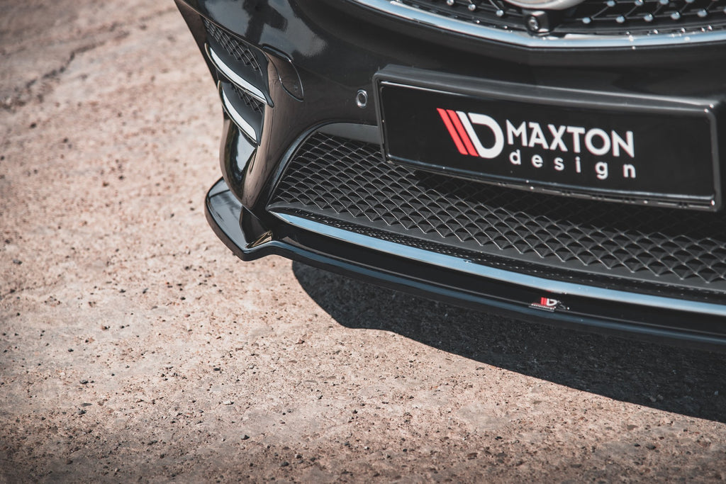 Maxton Design Street+ Spoilerlippe Front Ansatz V.4 passend für Mercedes-Benz V-Klasse AMG-Line W447 schwarz Hochglanz