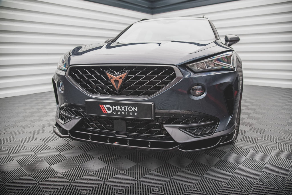 Maxton Design Street+ Spoilerlippe Front Ansatz V.1 passend für Cupra Formentor schwarz Hochglanz