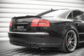Maxton Design Heck Ansatz Flaps Diffusor passend für Audi S8 D3 schwarz Hochglanz