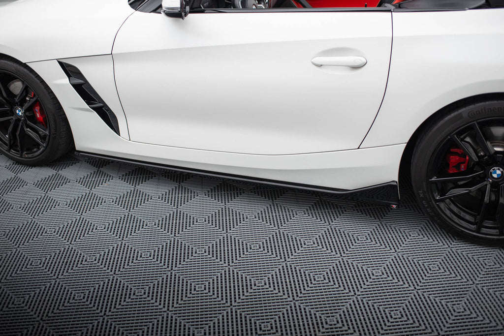 Maxton Design Street+ Seitenschweller Leisten passend für BMW Z4 M40i / M-Paket G29 Facelift schwarz Hochglanz