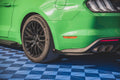 Maxton Design Street Pro Heck Ansatz Flaps Diffusor V.1 + Flaps passend für Ford Mustang GT Mk6 Facelift schwarz Hochglanz