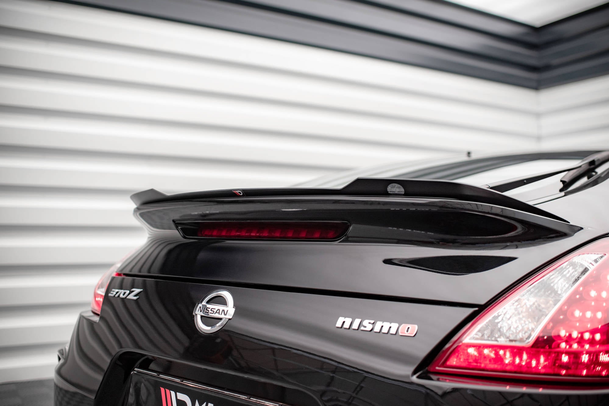 Maxton Design Spoiler CAP passend für Nissan 370Z Nismo Facelift schwarz Hochglanz