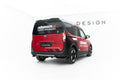 Maxton Design Street+ Mittlerer Diffusor RACE passend für Ford Tourneo Courier Mk2 schwarz Hochglanz
