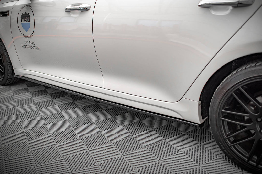 Maxton Design Street+ Seitenschweller Leisten passend für Kia Optima Mk4 schwarz Hochglanz