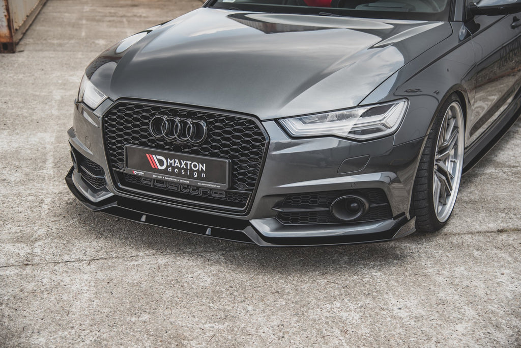 Maxton Design Street+ Spoilerlippe Front Ansatz passend für Audi A6 / A6 C7 S-line/ S6 C7 Facelift