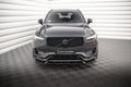 Maxton Design Street+ Spoilerlippe Front Ansatz V.2 passend für Volvo XC90 R-Design Mk2 Facelift schwarz Hochglanz