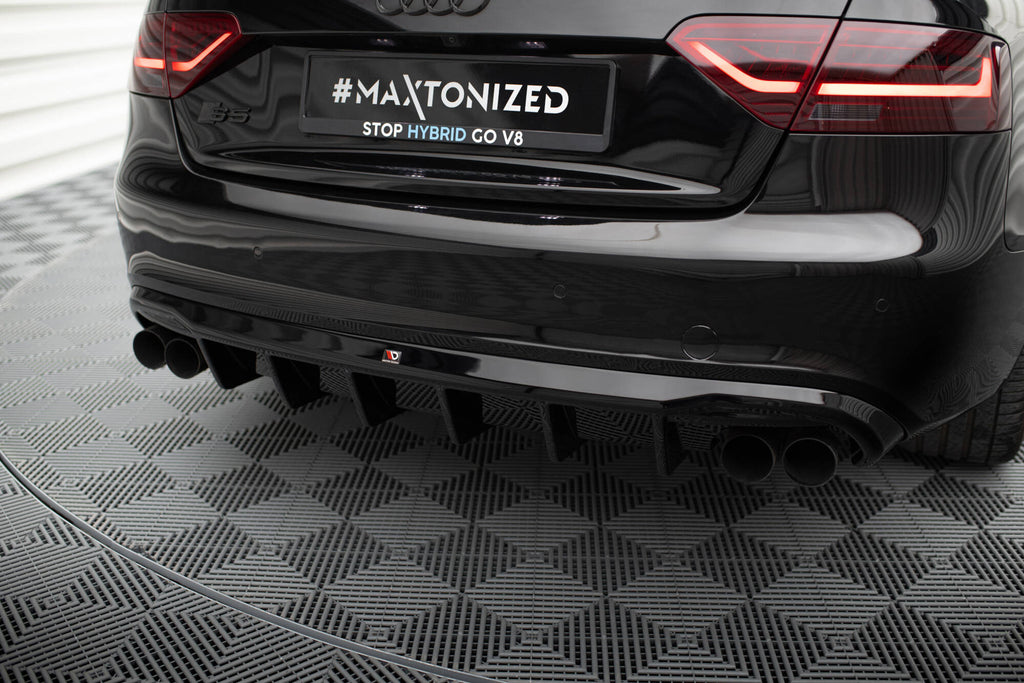 Maxton Design Diffusor Heck Ansatz passend für Audi S5 Coupe / Cabrio S-Line 8T