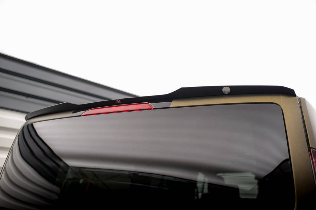 Maxton Design Spoiler CAP passend für Ford Tourneo Custom Mk1 Facelift schwarz Hochglanz
