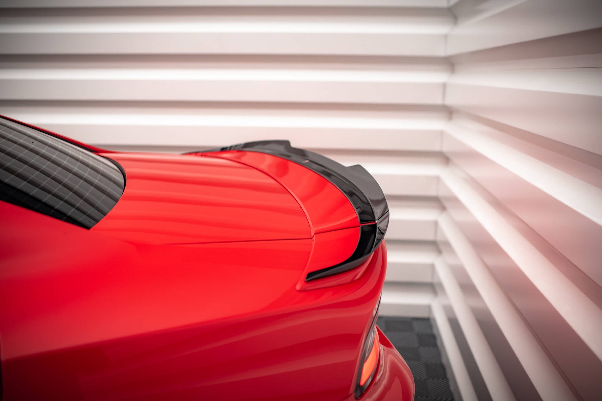 Maxton Design Spoiler CAP passend für Paket Dodge Charger RT Mk7 Facelift schwarz Hochglanz