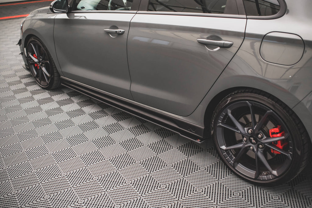 Maxton Design Street Pro Street+ Seitenschweller Leisten V.2 passend für Hyundai I30 N / N-Line Hatchback / Fastback Mk3 / Mk3 Facelift