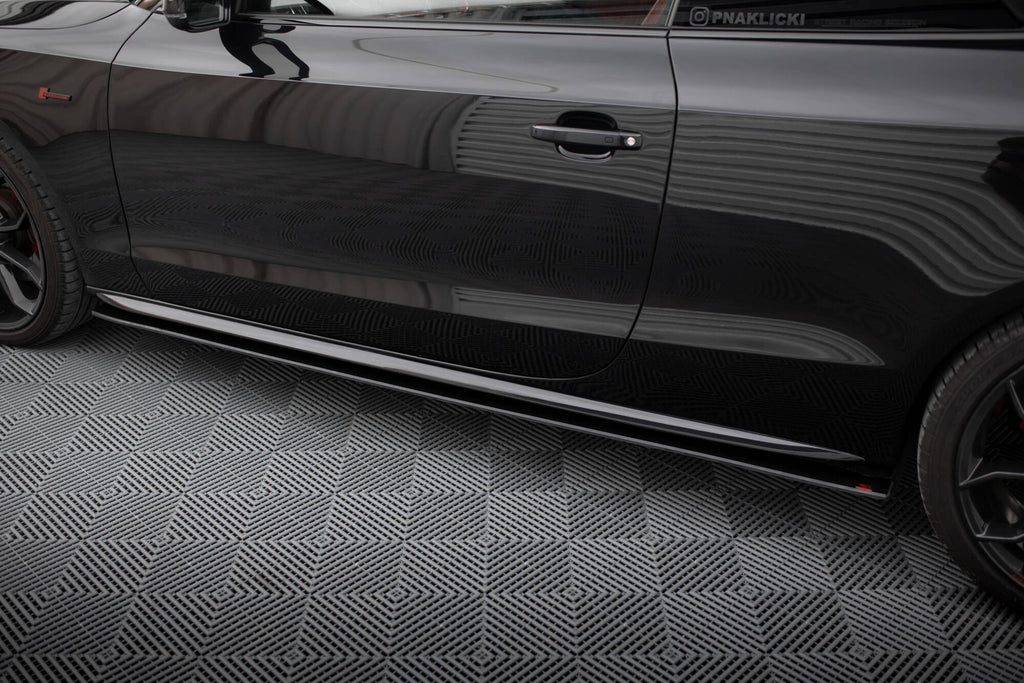 Maxton Design Street Pro Street+ Seitenschweller Leisten passend für Audi A5 / A5 S-Line / S5 Coupe / Cabrio 8T / 8T Facelift
